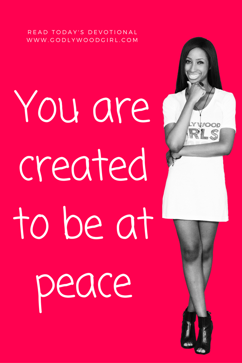 Today's Daily Devotional for Women - Be at peace