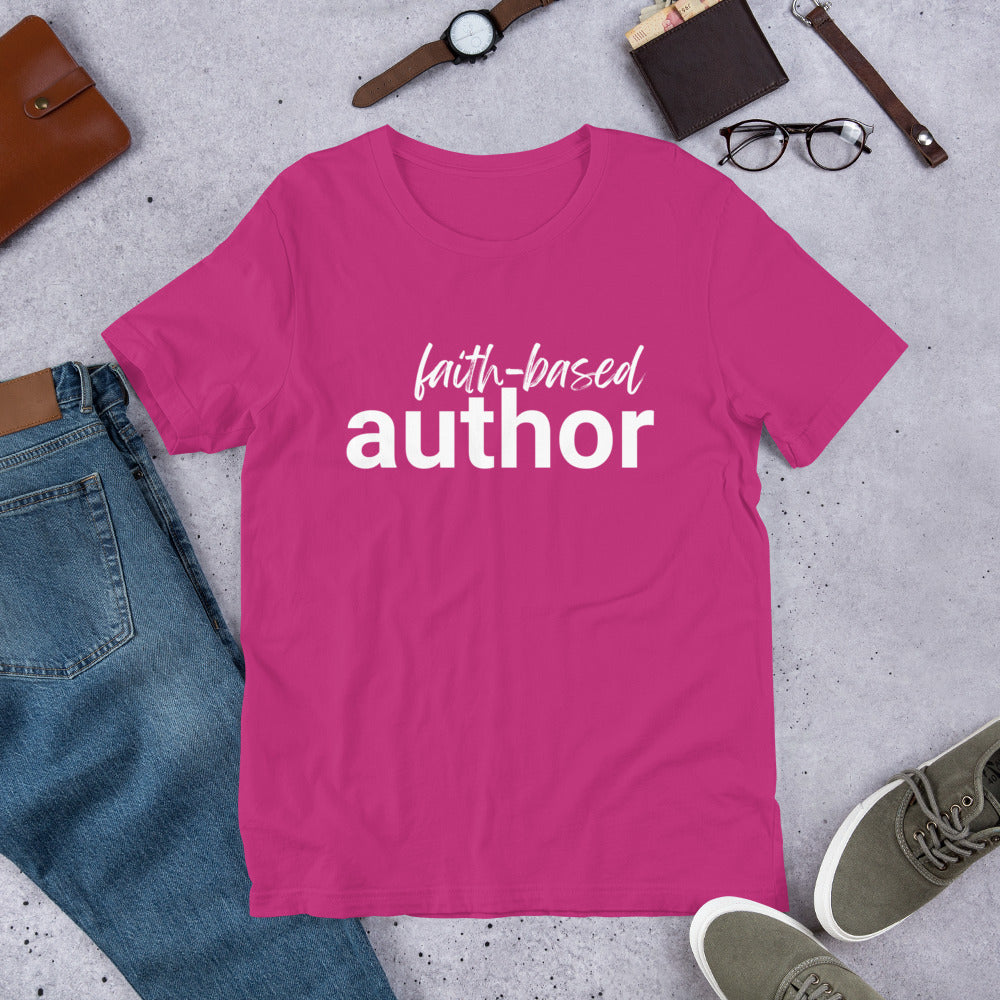 Faith-Based Author (Pink) - Unisex t-shirt